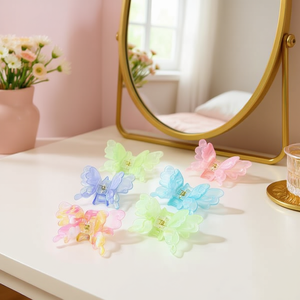 Fermaglio per capelli Angelina Butterfly Claw Clip da 7 cm per donne e ragazze, accessorio moda - Product Image 3