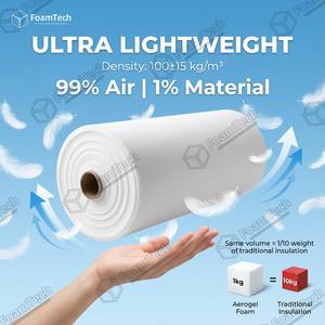 Mousse de mélamine insonorisante et ignifuge pour la réduction du bruit intérieur automobile, vente en gros, <span class=keywords><strong>isolation</strong></span> en aérogel Spaceloft - Product Image 5