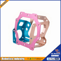 Support d'adaptation robotique en aluminium de précision, pièce de montage usinée CNC sur mesure pour équipement robotique