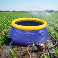 Réservoir d'eau souple en bâche PVC gonflable – Cuve de stockage d'eau flexible