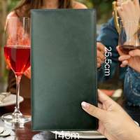 Porte-menu en cuir PU épais, porte-menu de boissons, dossier pour café, bar, restaurant, carnet de commandes pour serveur, cadeau promotionnel d'accueil pour entreprise