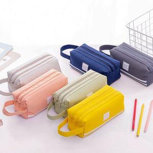 Estuche Porta Lápices de Lona con Impresión Digital Personalizada, Multifuncional, Portátil, de Gran Capacidad, para Estudiantes Escolares, Venta al Por Mayor - Product Image 1