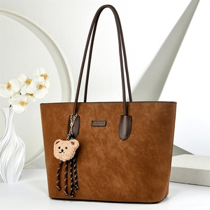 Borsa Tote Alla Moda, Semplice e Retrò, Grande Capacità, a Tracolla, Versatile, da Portare Sotto il Braccio - Product Image 1