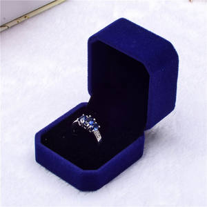 Wholesale Luxury Velvet Jewelry <b>Ring</b> <b>Box</b> Custom Logo Square Velvet Material Various Styles for Storage Jewellery Gift Package - Product Image 5