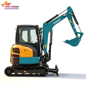 Hangood Kubota U30K <b>Mini</b> Excavator 3.8T Zero Tail Swing With D1703-E4 Engine 4951mm Reach 4232mm Digging Height - Product Image 1
