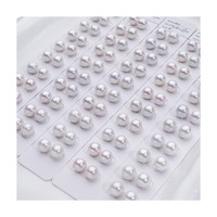 4A-5A 9-14mm Perles d'eau douce Edison naturelles blanches, adaptées aux bijoux de bricolage tels que les boucles d'oreilles et les colliers.