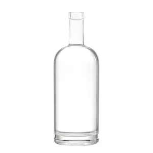 Empty Clear Vodka Whiskey Liquor Spirit Alcohol Glass Bottles 750ml