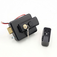 Système de contrôle d'accès intelligent, serrure électrique en métal à montage en surface, double cylindre et pêne dormant pour portes en bois ou portails