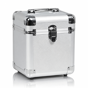 Custom Size Aluminum Carrying <strong>Case</strong> 7'' 10'' 12'' <strong>Vinyl</strong> Records <strong>Case</strong> LP CD <strong>Storage</strong> <strong>Case</strong> - Product Image 3