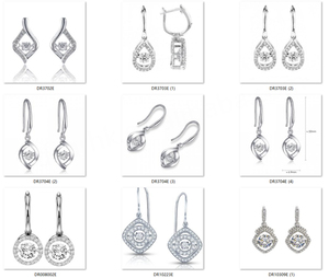 สร้อยคอจี้มงกุฎประดับเพชรเต้นรำ ชุบโรเดียม เงินแท้ 925 - Product Image 6