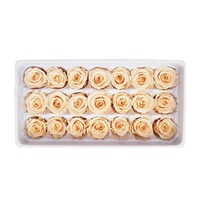 Roos Eeuwige Bloem 3-5cm B-kwaliteit Vrouwendag Cadeaubox 24 Bloemen/Doos China Gedroogde Bloem Ge conserveerde Bloem DIY Handgemaakt