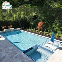 Piscine Modulaire Enterrée en Fibre de Verre Grande Taille pour l'Extérieur, Qualité Supérieure, Idéale pour les Vacances et la Détente en Toute Saison (Vente en Gros)