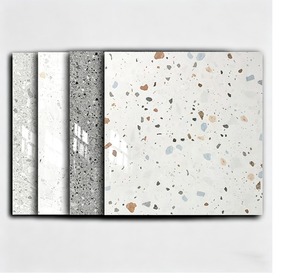 Baldosas de Cerámica Terrazzo Antideslizantes de Lujo Nórdico, Color Blanco Nieve, 600x600, para Tiendas de Ropa y Paredes Blancas - Product Image 1