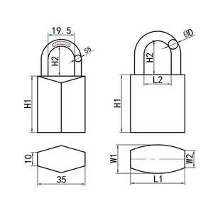 उच्च सुरक्षा स्मार्ट लॉक पैडलॉक स्टेनलेस स्टील आउटडोर पैडलॉक - Product Image 5