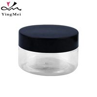 Emballages cosmétiques variés, pots ronds en plastique PET ambré avec couvercle à vis 100 ml, soin de la peau, crème pour les yeux, rouge à lèvres, masque facial, lotion