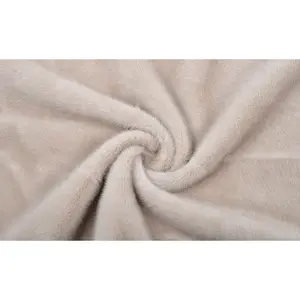 recycled eco-friendly Top Seller Make Coat Pink Textile Polyester Knitted Pile Pv Faux Fur Tipdyed Fabric