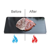 Plateau en aluminium à dégivrage super rapide pour viande et poisson congelés Plaque de décongélation en métal pour poulet et poisson