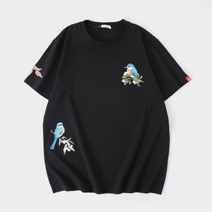 Camiseta de Lujo para Hombre de Alta Calidad al por Mayor, Camiseta Gruesa de Cuello Redondo 100% Algodón, Camiseta Oversize con Gráficos Personalizados y Bordados - Product Image 2