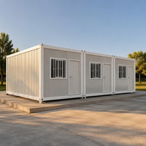 Structure en acier préfabriquée mobile et portable de 20 et 40 pieds, démontable, pour maison conteneur métallique préfabriquée en kit - Product Image 1