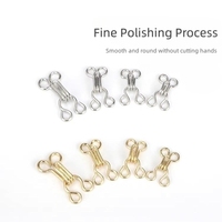 Gold BH Haken und Eye Tape Schnalle BH Strap Connector Clips Dessous Hardware Adjuster Schnalle