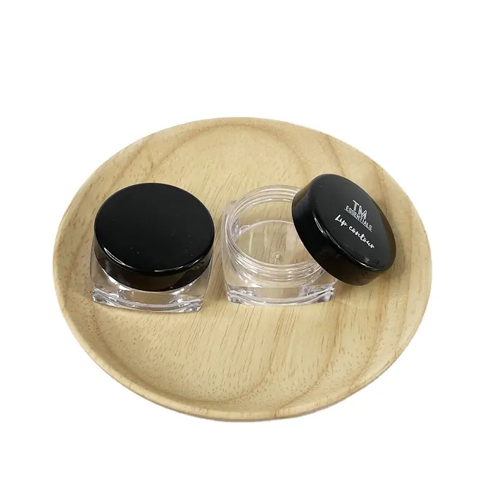 Free Shipping Mini PS round shape 3g 5g 10g 15g 20g plastic cosmetic cream jars