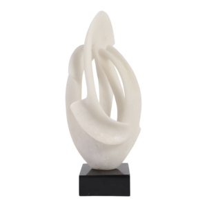 Scultura Decorativa in Resina con Base in Marmo, Elemento d'Arredo Contemporaneo per Soggiorno, Bagno e Tavolino da Caffè - Product Image 5