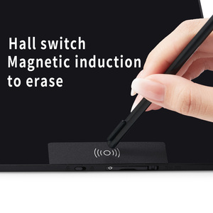 Tableta de Escritura Digital Personalizable Magnética con Pantalla LCD Plegable Dual de 14.3 Pulgadas, Funciona con Batería - Product Image 4