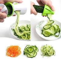 Robuuste handmatige plastic spiraalsnijder voor groenten, geschikt voor courgette pasta, noedels, spaghetti, keukenaccessoire