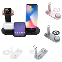 ZEITEN Original Fabrik 6-IN-1 Smart Ladest änder Dock Station Desktop Wireless Ladegerät für iPhone 12 Kopfhörer Smartphone