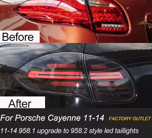 ไฟท้าย LED รุ่นใหม่ AURON สำหรับ Cayenne 2011-2014 985.1 อัพเกรดไฟเลี้ยวแบบไดนามิก ไฟเบรก ใช้ได้กับรถทั่วไป - Product Image 4
