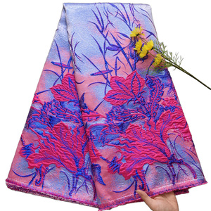 Tissu en dentelle de cordon guipure, broderie autrichienne, polyester, technologie jacquard, dentelle pour robe de mariée - Product Image 5