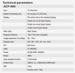 Biểu đồ mắt tự động nhãn khoa chiếu ACP-800 biểu đồ mắt chiếu chất lượng hàng đầu tự động biểu đồ chiếu - Product Image 5