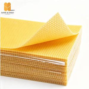 Lámina de Cera de Abeja 100% Pura y Natural para Colmenas Langstroth, Británicas, Nacionales, Profundas y Poco Profundas, Caja de 30 Unidades, Venta al Por Mayor - Product Image 1