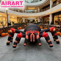 Araignée gonflable pour le carnaval d'Halloween, accessoires géants gonflables d'animaux d'Halloween, araignée