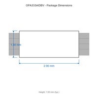 Circuit intégré compact pour contrôle industriel OPA333AIDBV 1,8V à 5,5V -40°C +125°C