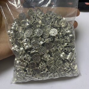 Accessori per Gioielli Fai-da-Te, Perline Distanziatrici Vintage in Lega da 8mm con Albero della Vita per Creazione di Gioielli - Product Image 4