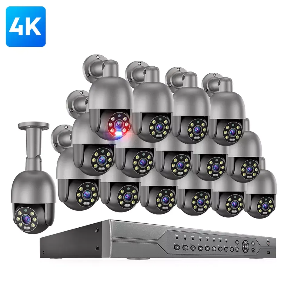 Hot Sale Best Ptz Security Camera Ai Face Recognition Remotely Monitor Cctv Camera System