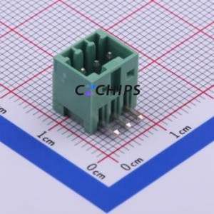 JL15EDGRC-25003G01 Plug-in Terminal Block Bent Lead Through Hole,P=2.5mm Board-to-Board / Socket - Closed 1x3P 2.5mm Green - Product Image 1