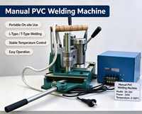 Machine à souder manuelle portable pour fenêtres en PVC, avec modèles gauche, central et droit pour les joints de type L et de type V