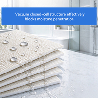 Panneau de support de carrelage blanc imperméable en mousse XPS avec noyau en fibre de verre et maille, résistant à la moisissure, pour douche, salle de bain, zone humide, substrat de carrelage