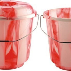 Cubo de plástico doble con y sin tapa - Product Image 1