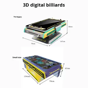 Table de billard numérique d'arcade commerciale à monnayeur avec jeu à deux joueurs, numérisation de code <span class=keywords><strong>QR</strong></span> et classement <span class=keywords><strong>en</strong></span> <span class=keywords><strong>ligne</strong></span> - Product Image 1