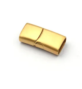 Edelstahl magnetisch Metall verschluss geflochtenes Leders eil Armband Verbindungs schnalle Magnet verschlüsse für die Schmuck herstellung