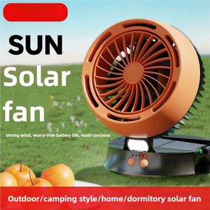 Ventilador con Carga Solar, Ventilador Pequeño, para Acampar al Aire Libre, Ventilador Pequeño Multifuncional, para Tienda de Campaña, Camping, Portátil - Product Image 4