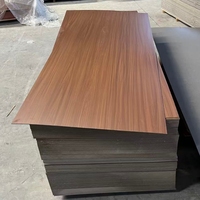 Porte intérieure en MDF plaqué, résistante aux rayures et imperméable, avec revêtement en mélamine minimaliste sur mesure pour hôtel et appartement, garantie 1 an