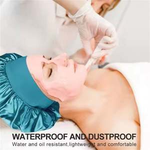 Gorros y Paños para el Cabello con Logotipo Personalizado K2044, Gorro de Satén con Banda Ancha, Gorro de Dormir, Turbante de Seda, Gorros Elásticos para Cabello Rizado - Product Image 5