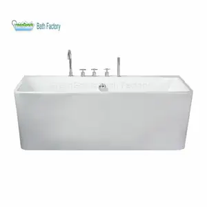 Modern Suite banyo düşük fiyat akrilik sağanak küvet 1700mm müstakil moda yeni tasarım Ideal ev standart dikey küvet
