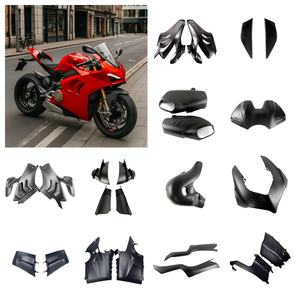 OEM 3K 100% Spoiler en fibre de carbone sèche pour moto <span class=keywords><strong>2023</strong></span> modèle pour <span class=keywords><strong>Ducati</strong></span> Panigale V4 V4S Kit de carénage en fibre de carbone en gros - Product Image 3