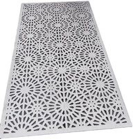 Panel de pared islámico decorativo Aluminio perforado cuadrado contemporáneo aleación de aluminio edificio de oficinas techos de Metal XINJING