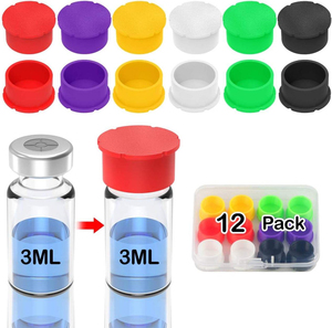 Capuchon de flacon d'insuline en silicone de qualité médicale 3ml 5ml Écologique Réutilisable Anti-fuite Hermétique Vente en gros OEM Haute Qualité - Product Image 1